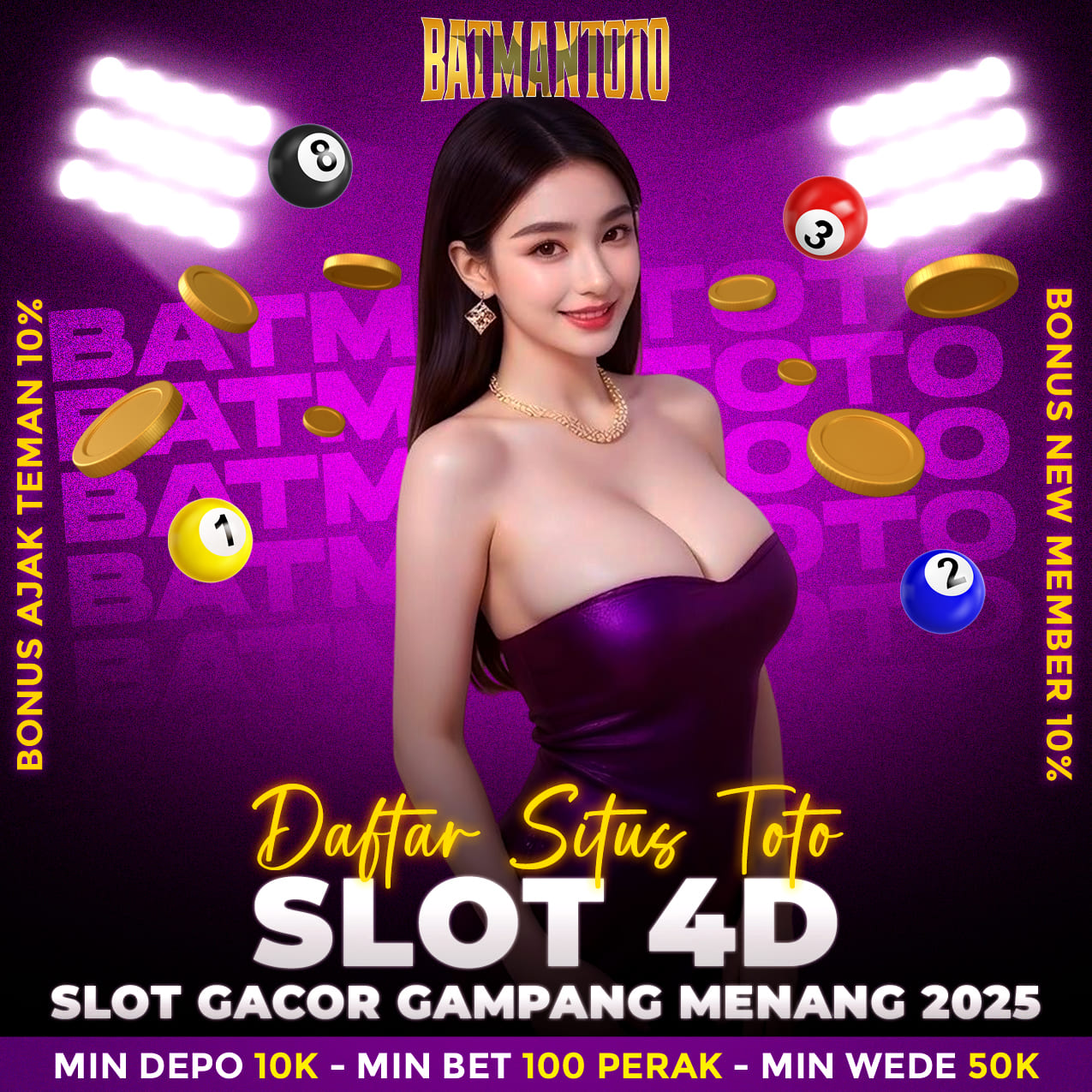 BATMANTOTO : Situs Bermain Toto Slot 4D Gacor & Link Situs Toto Togel Resmi Terpercaya